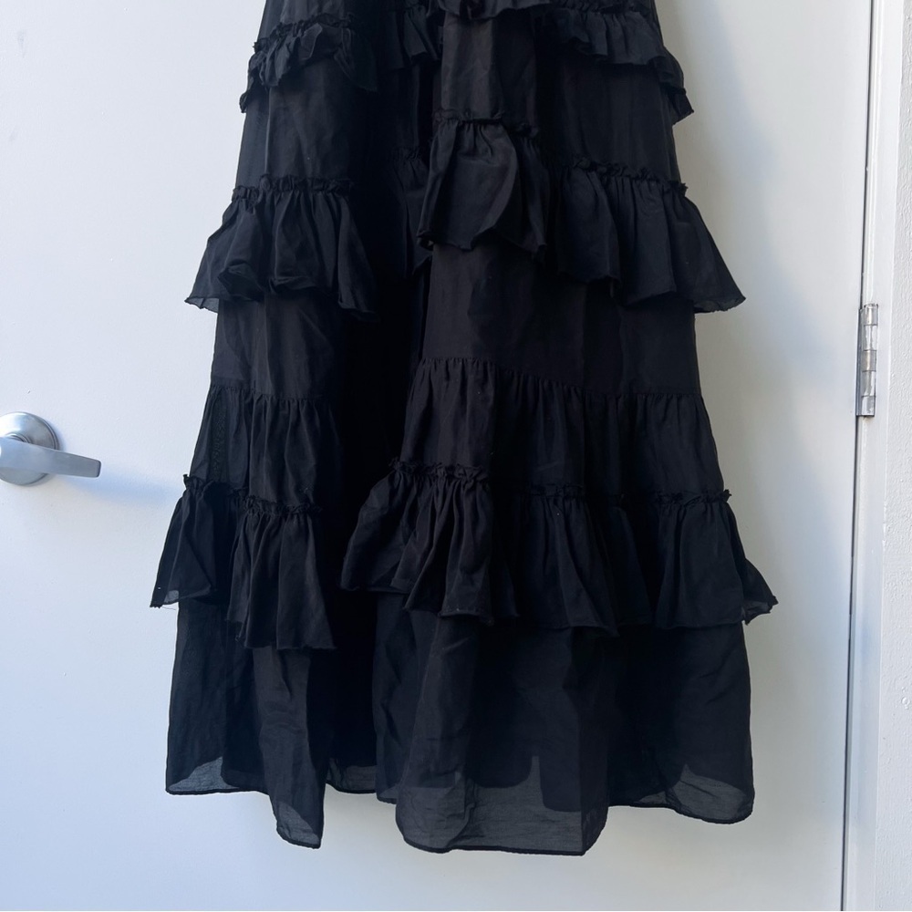 Cinq à Sept Kandra Tiered Maxi Dress - Cottagecore Boho Romantic Whimsigoth - 0 - Picture 9 of 15